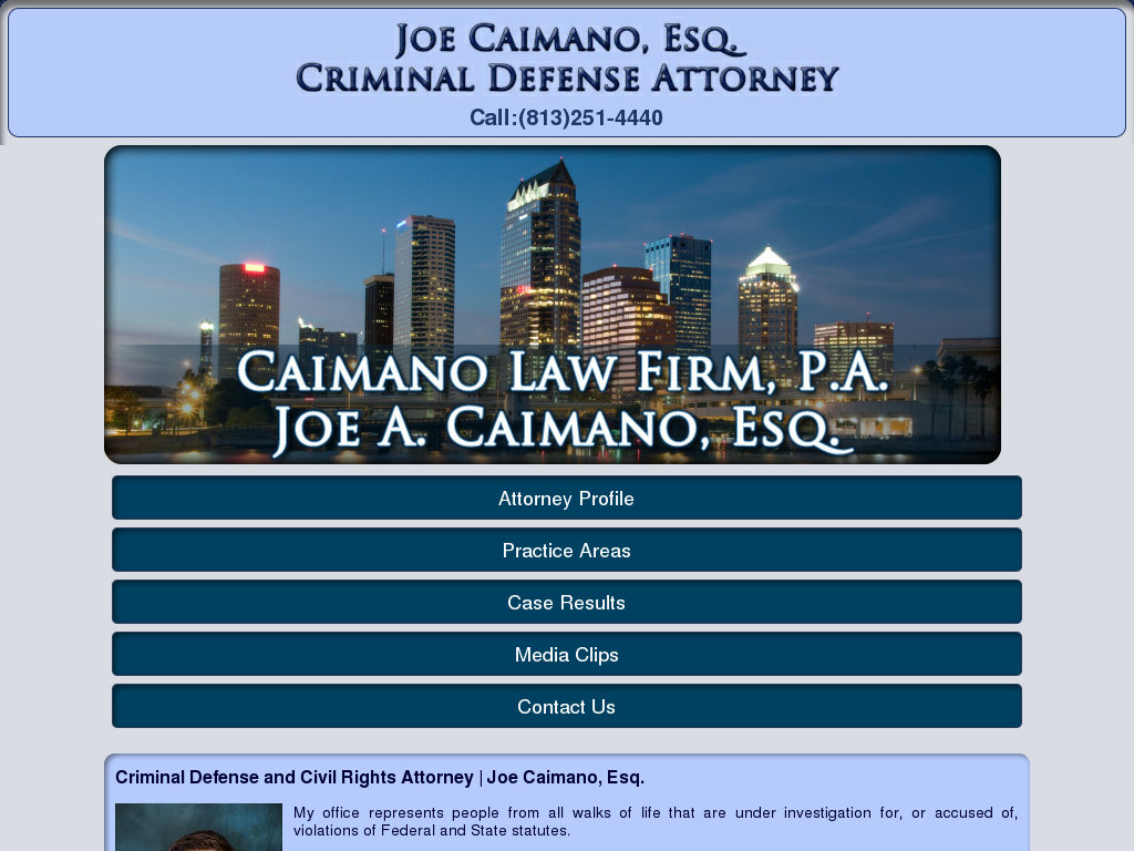 website screenshot