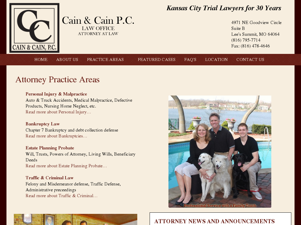website screenshot