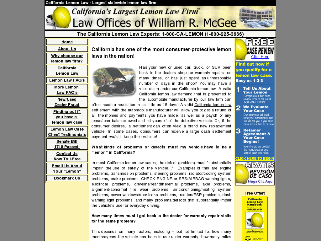 website screenshot