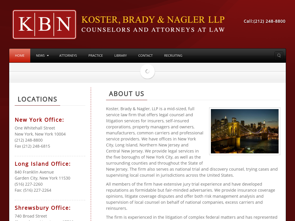 website screenshot