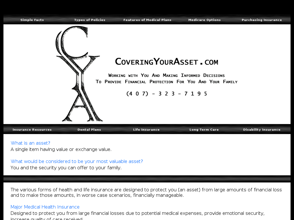 website screenshot
