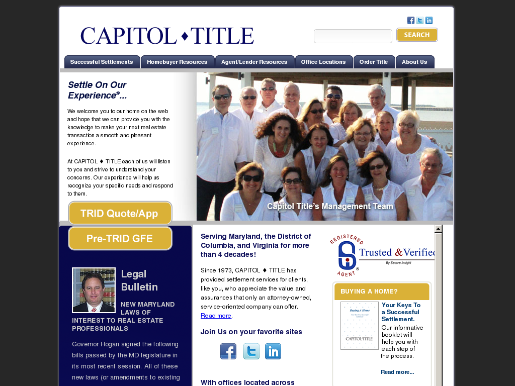 website screenshot