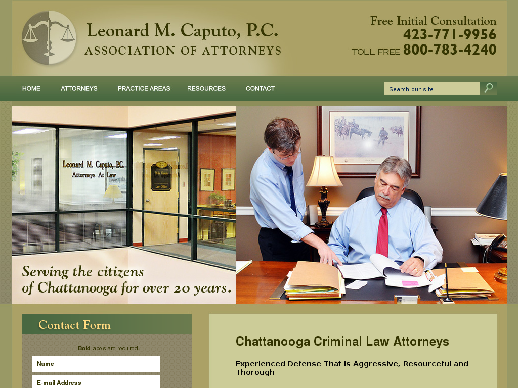 website screenshot