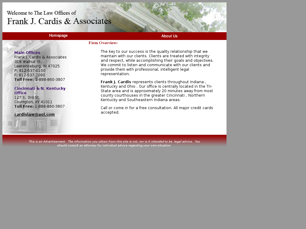 website screenshot