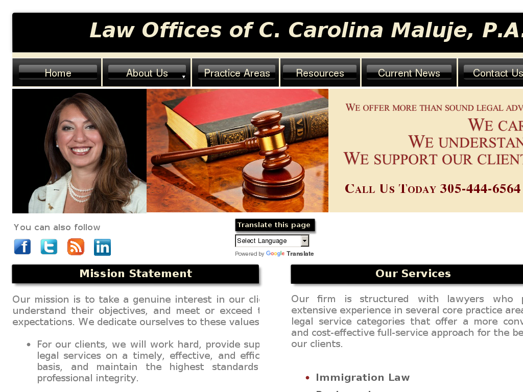 website screenshot