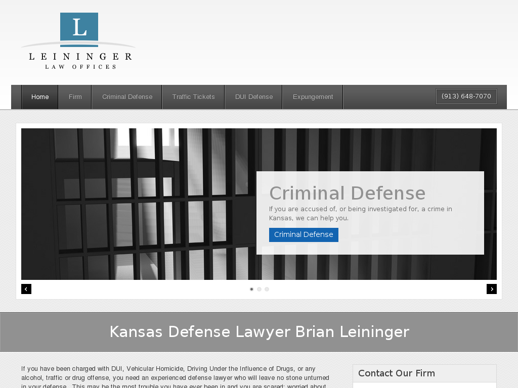 website screenshot