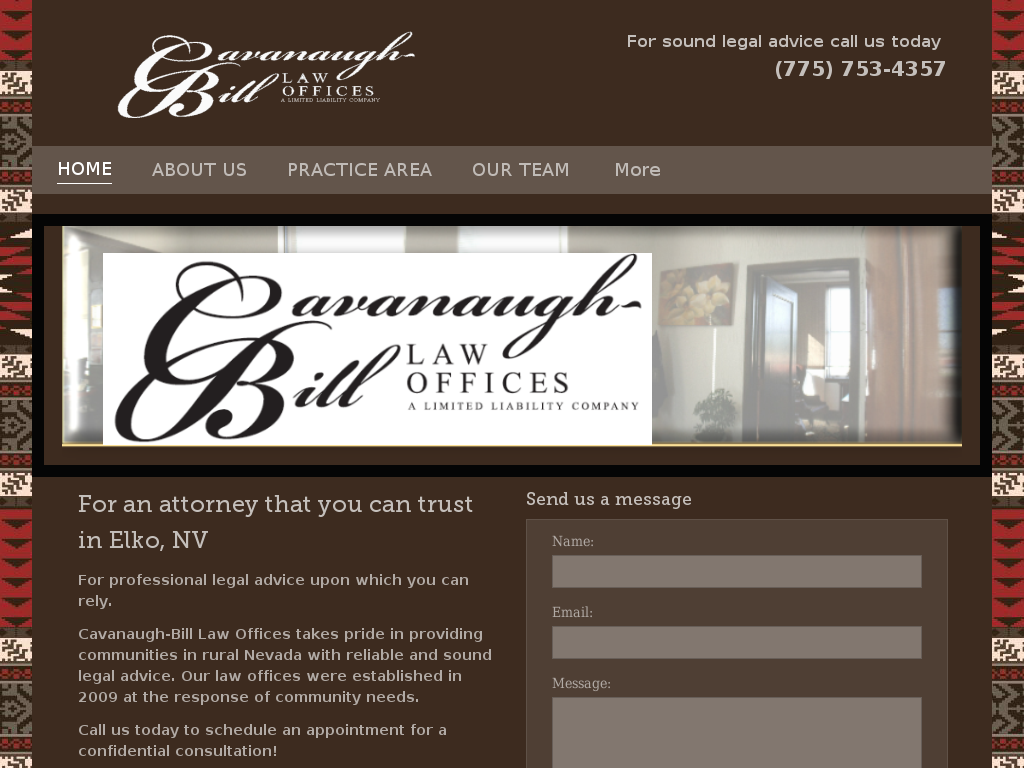 website screenshot