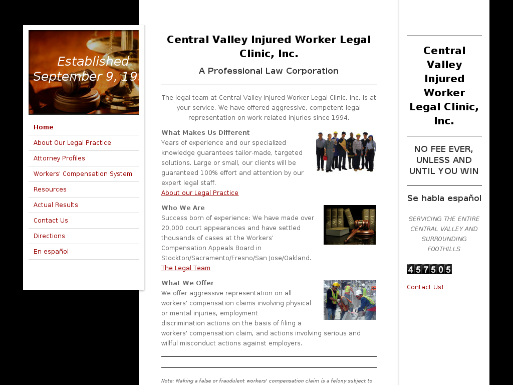 website screenshot