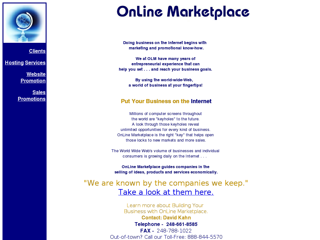 website screenshot