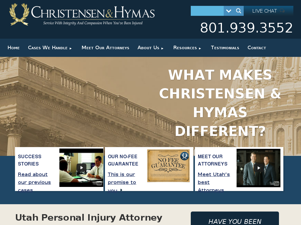 website screenshot