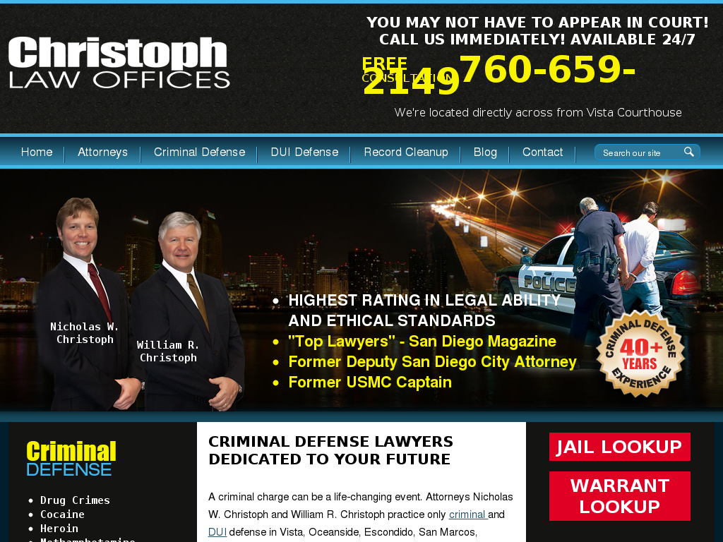 website screenshot