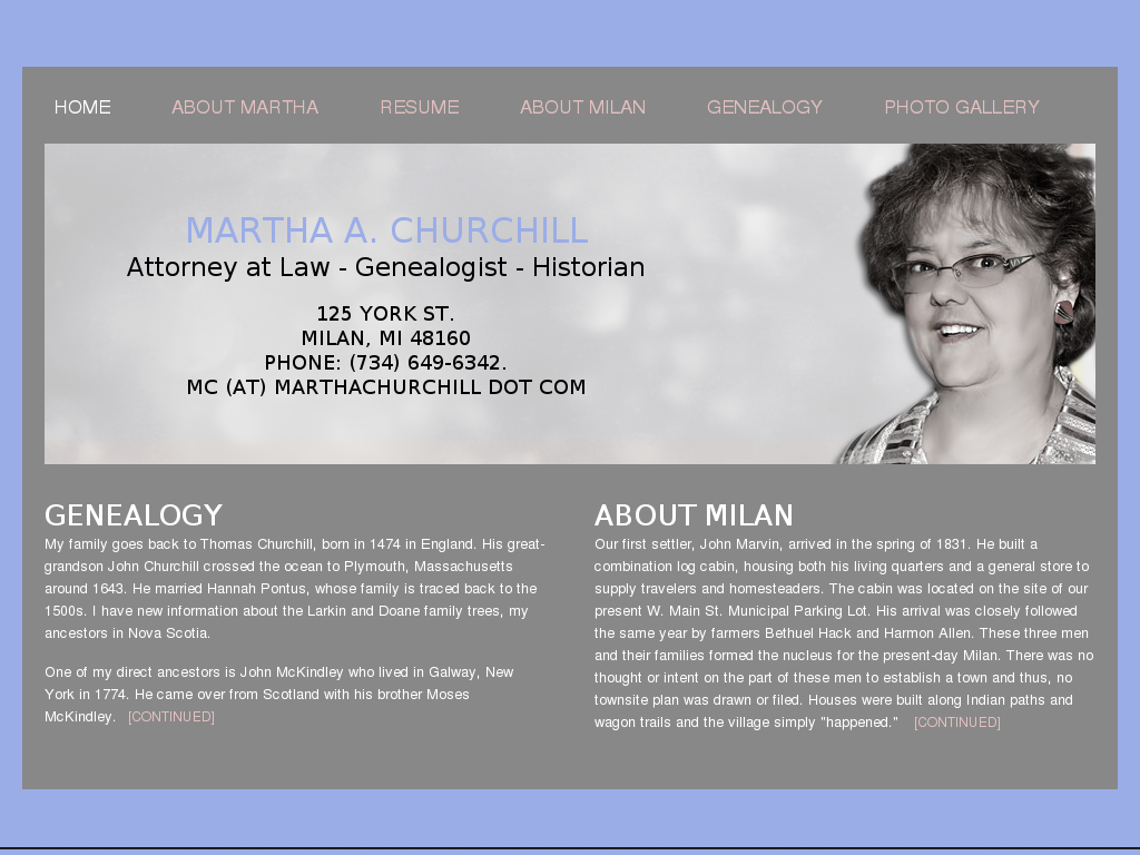 website screenshot