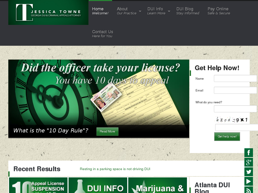 website screenshot