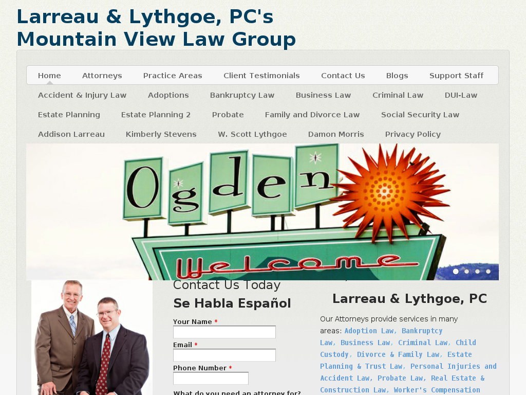 website screenshot