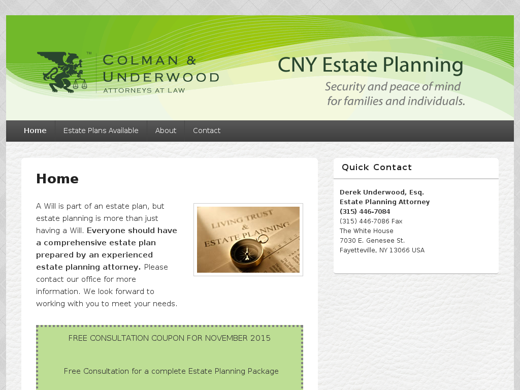 website screenshot