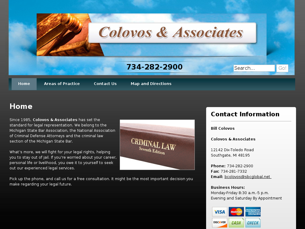 website screenshot