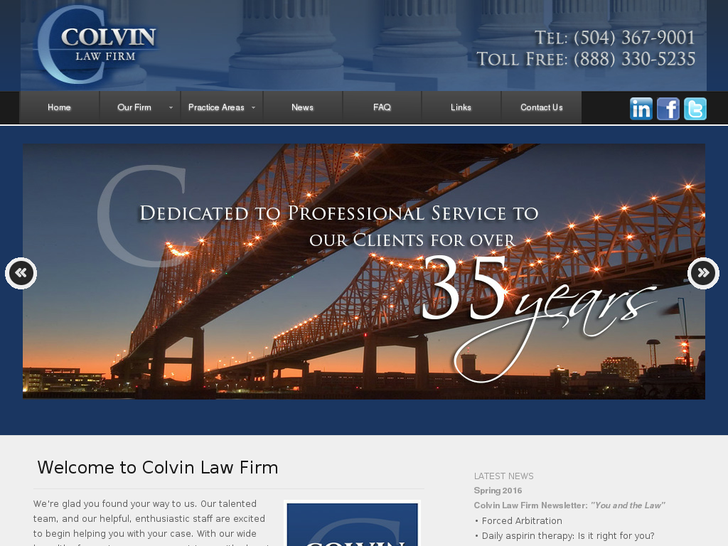 website screenshot