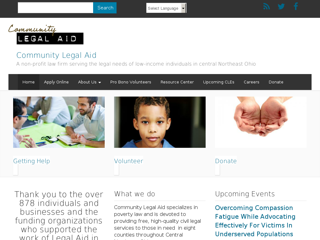 website screenshot