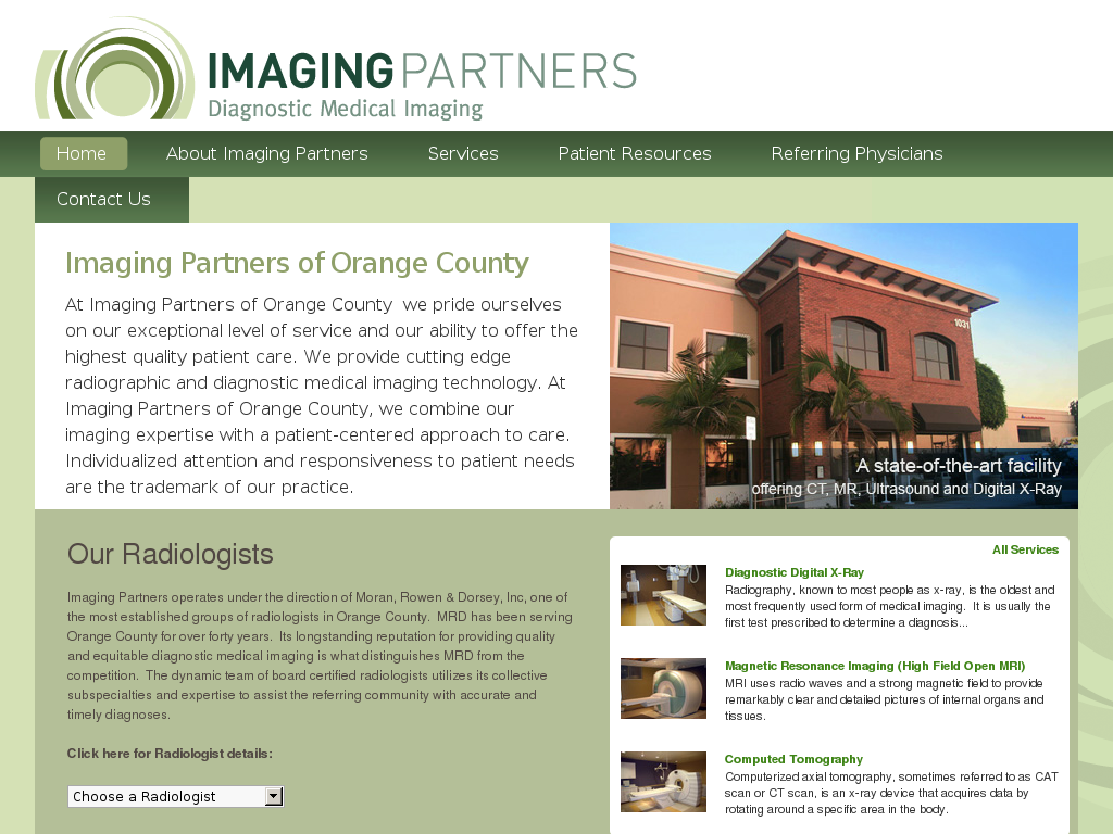 website screenshot