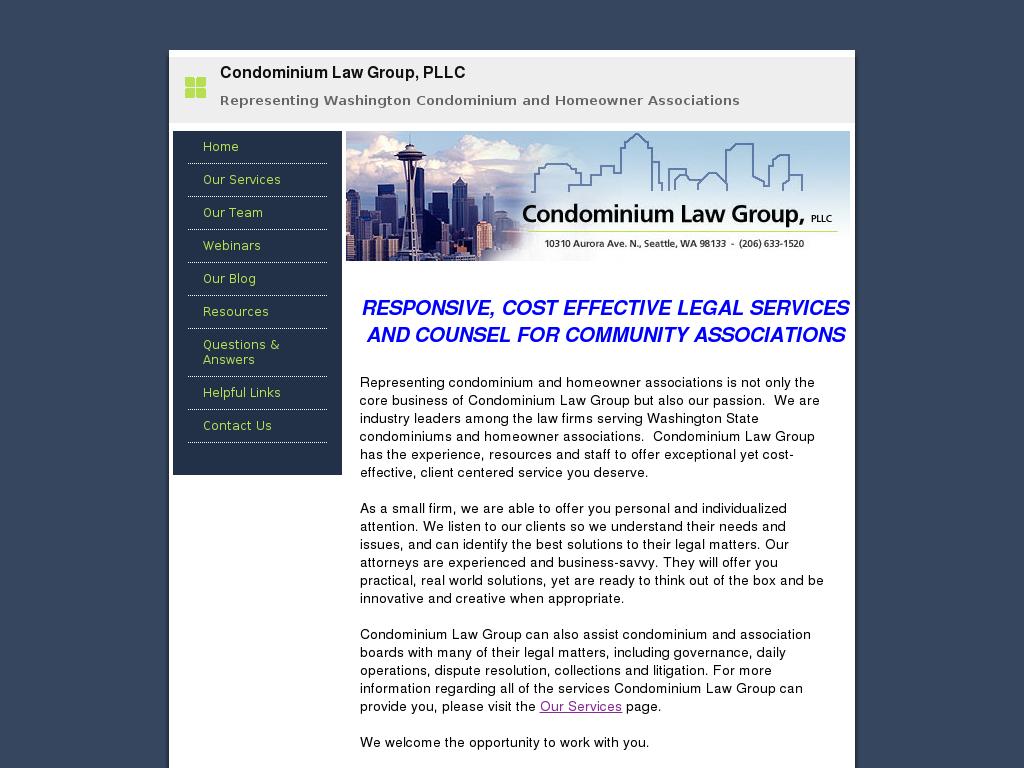 website screenshot
