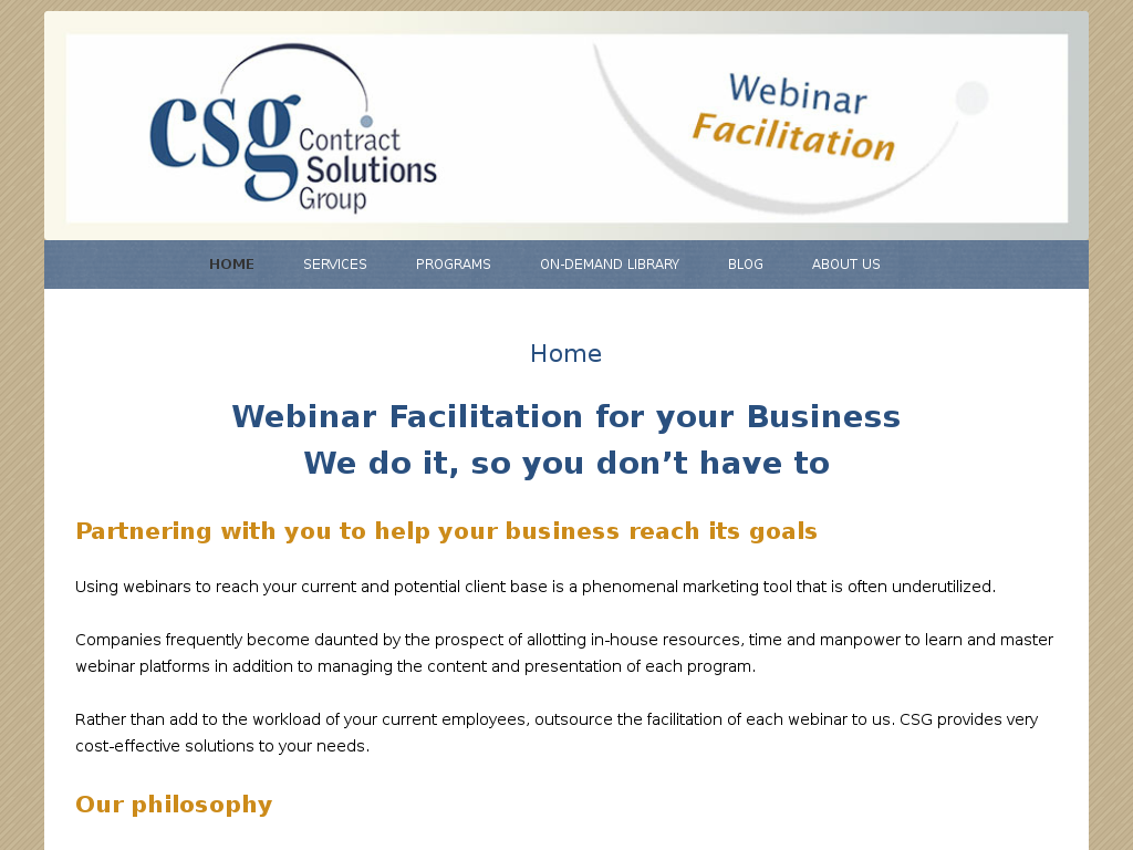 website screenshot