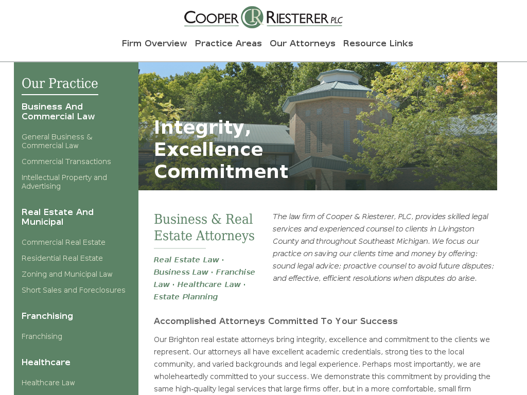 website screenshot