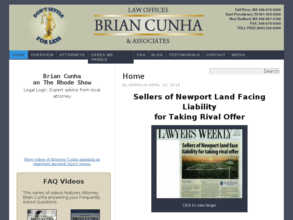 website screenshot