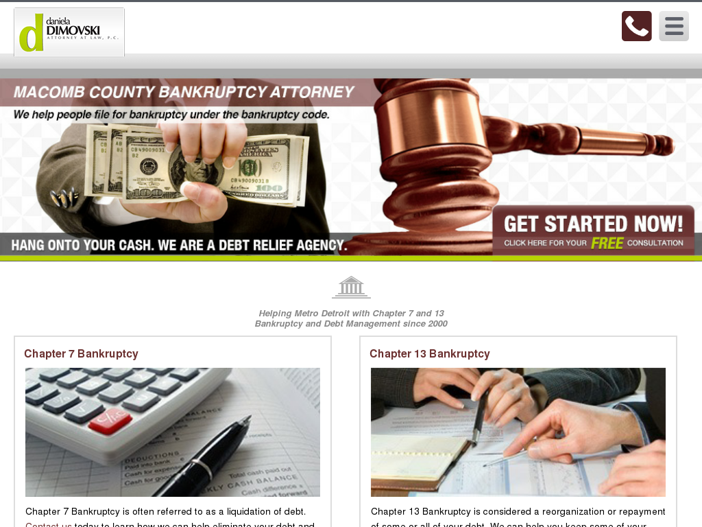 website screenshot