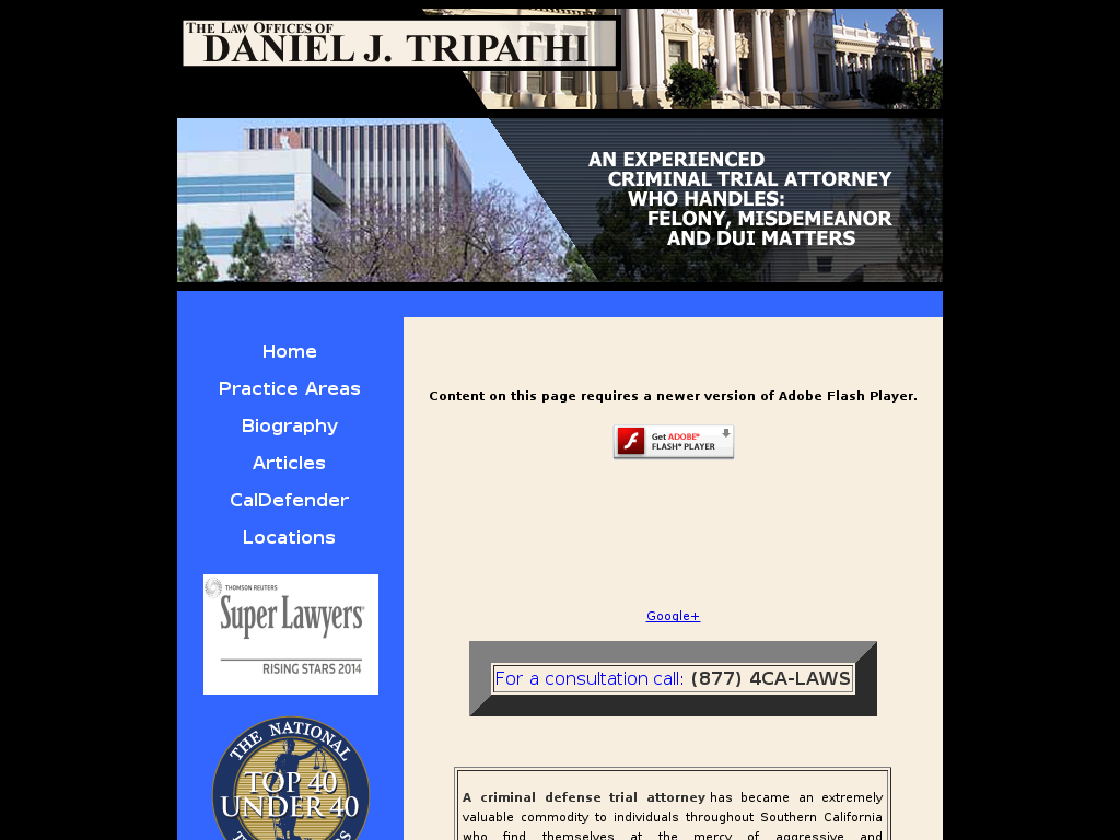 website screenshot