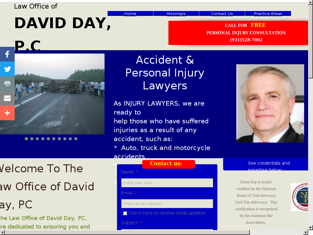 website screenshot
