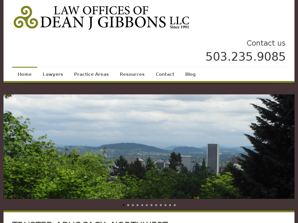 website screenshot
