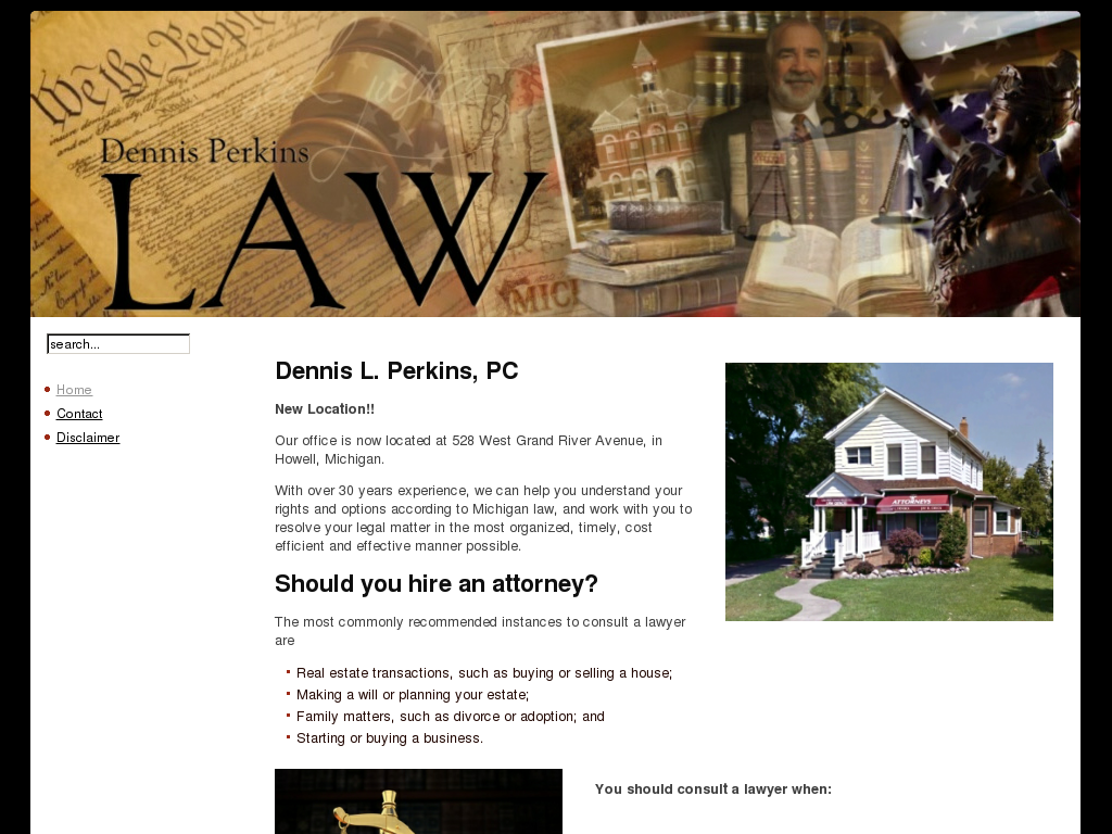 website screenshot