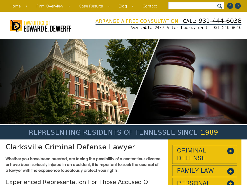 website screenshot
