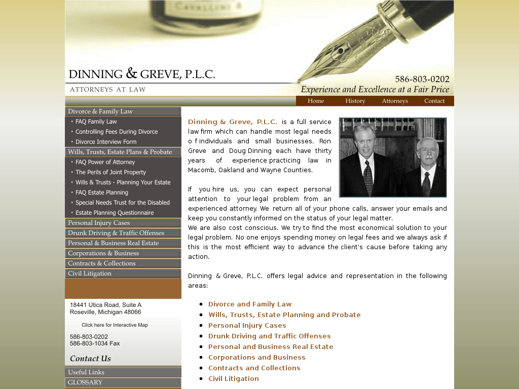 website screenshot