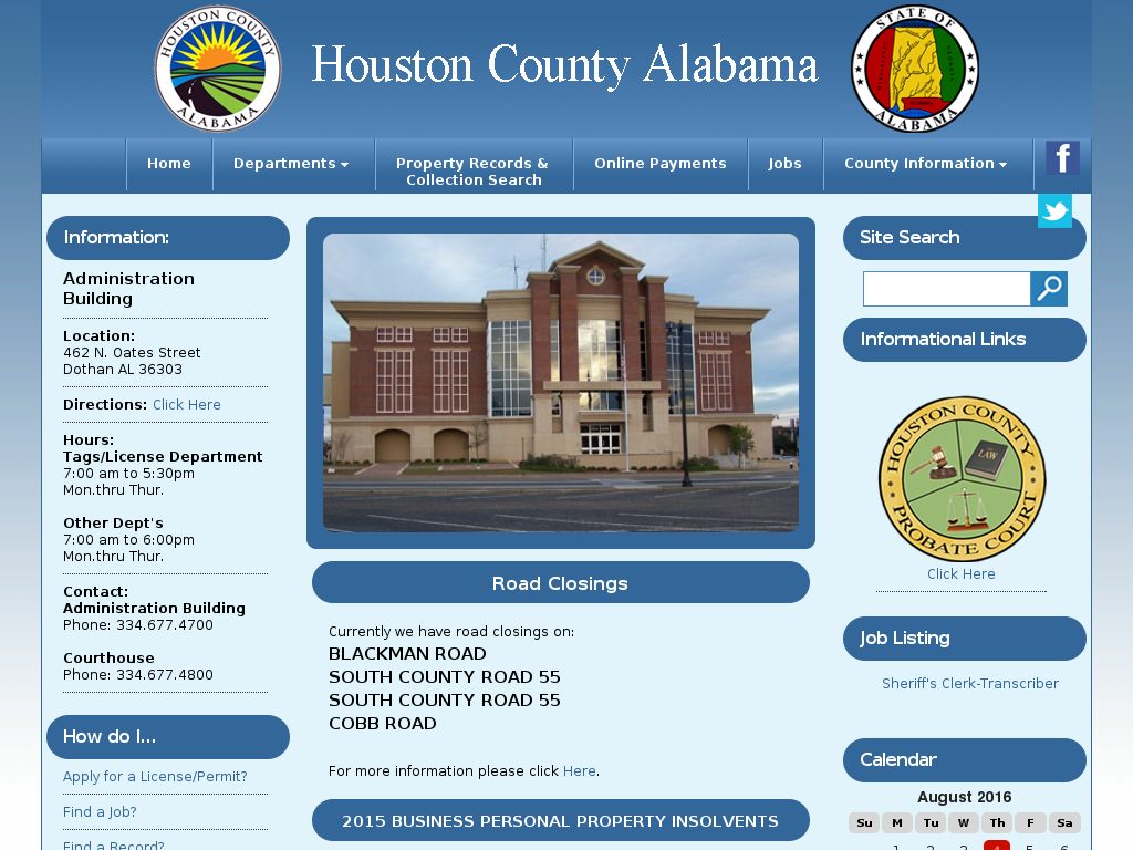 website screenshot