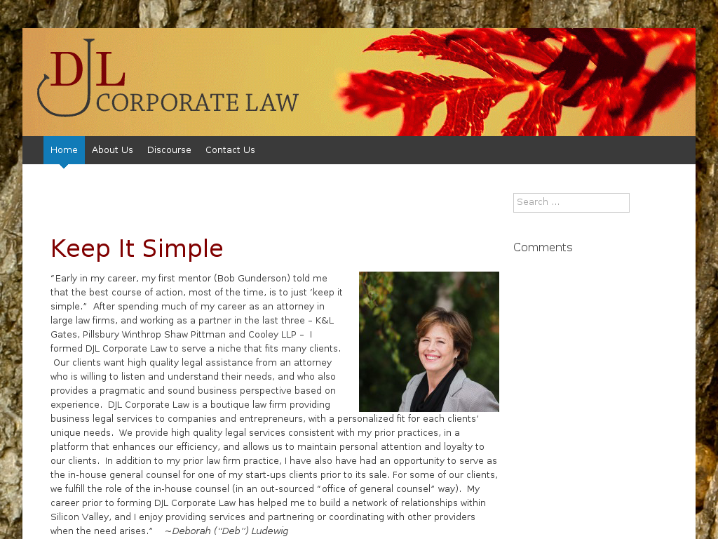 website screenshot