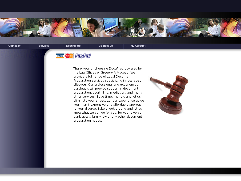 website screenshot