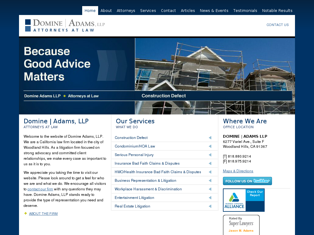 website screenshot