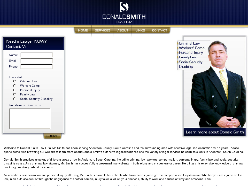 website screenshot