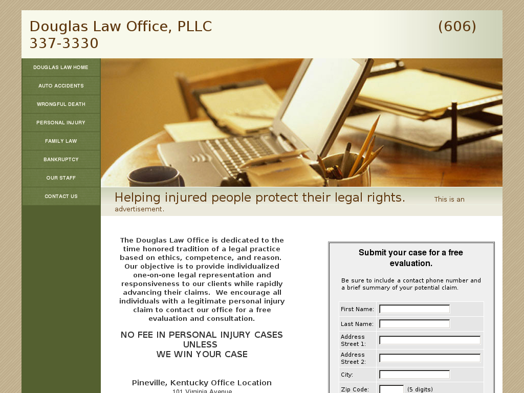 website screenshot