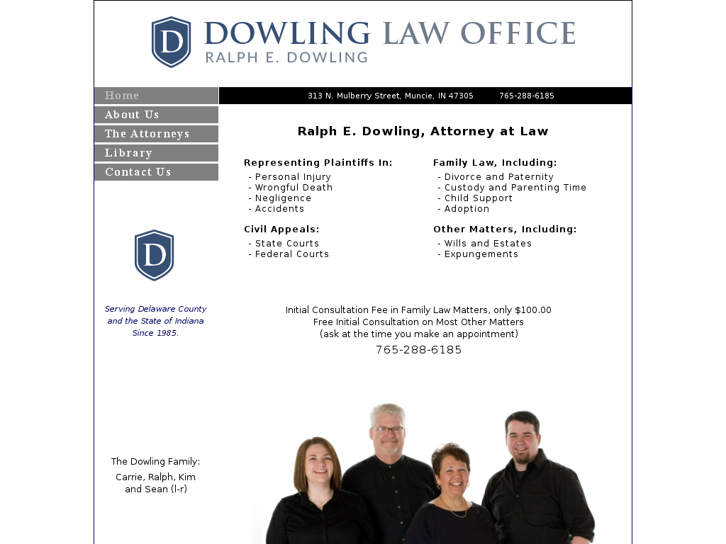 website screenshot