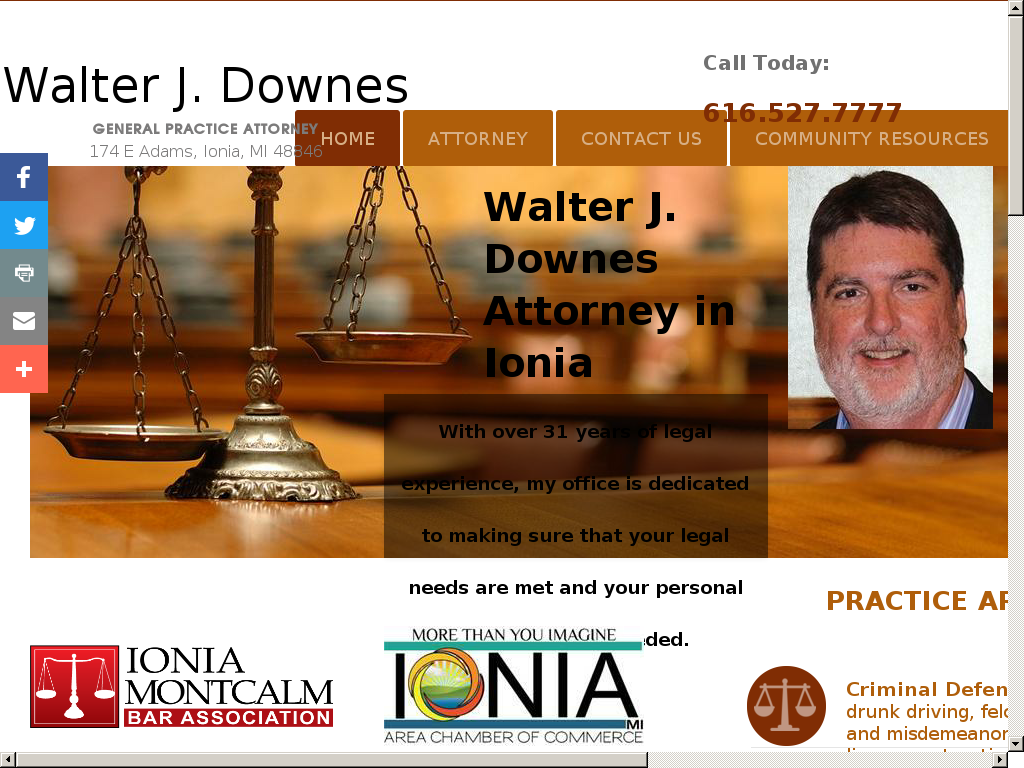 website screenshot