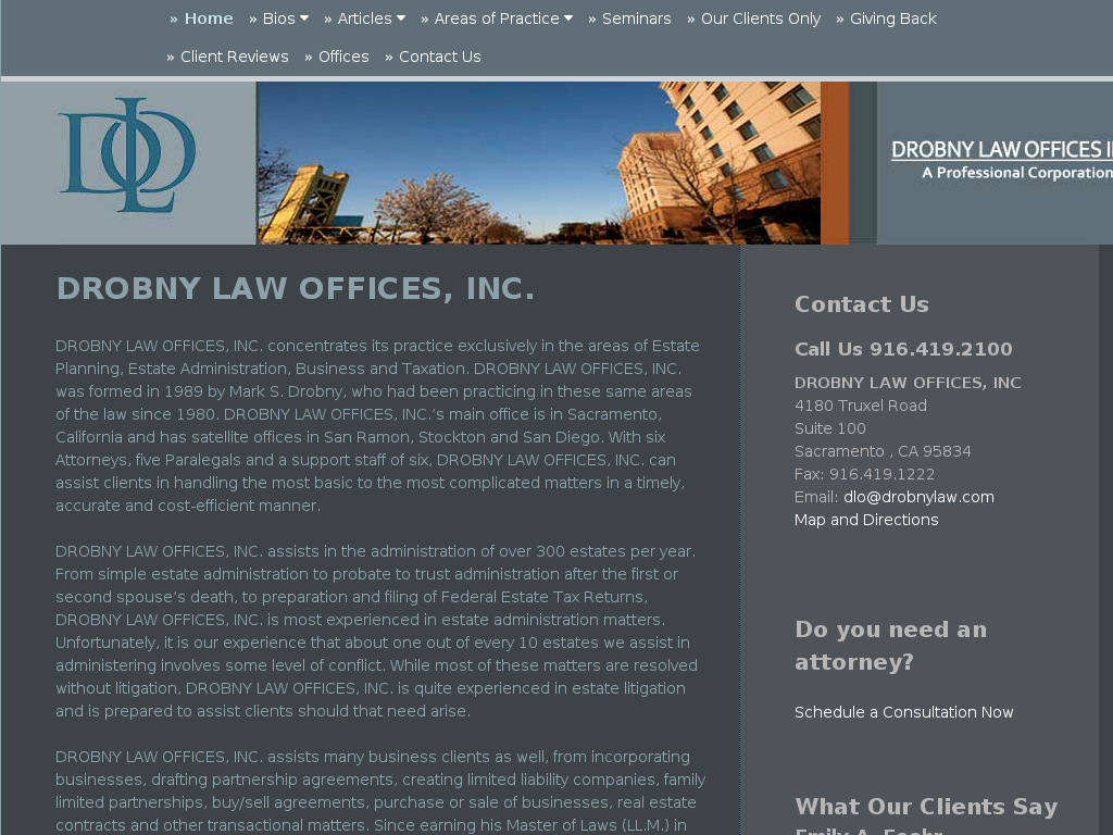 website screenshot