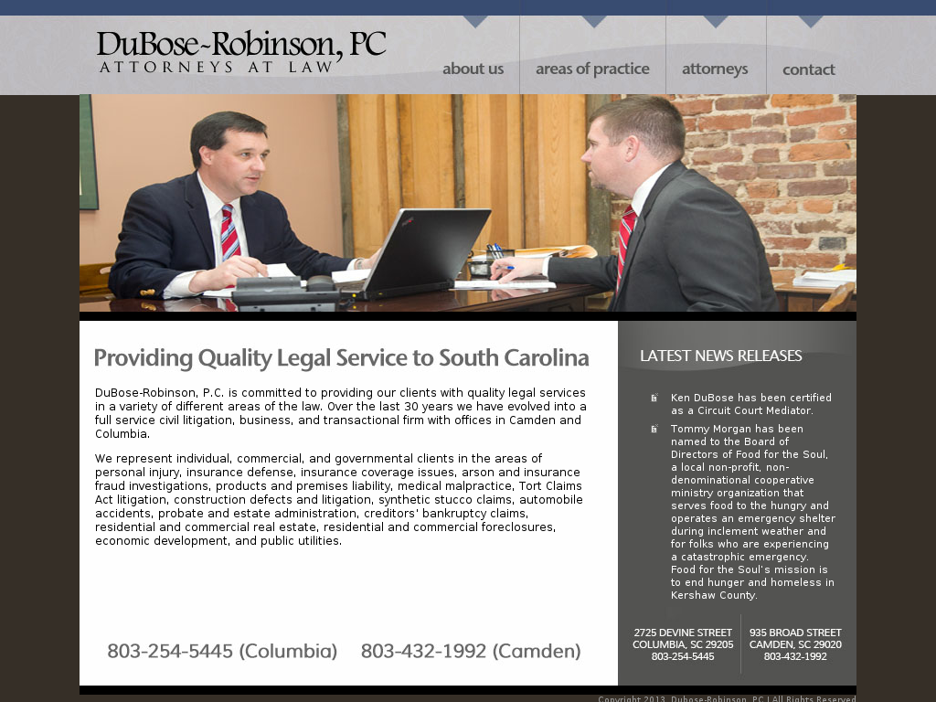website screenshot