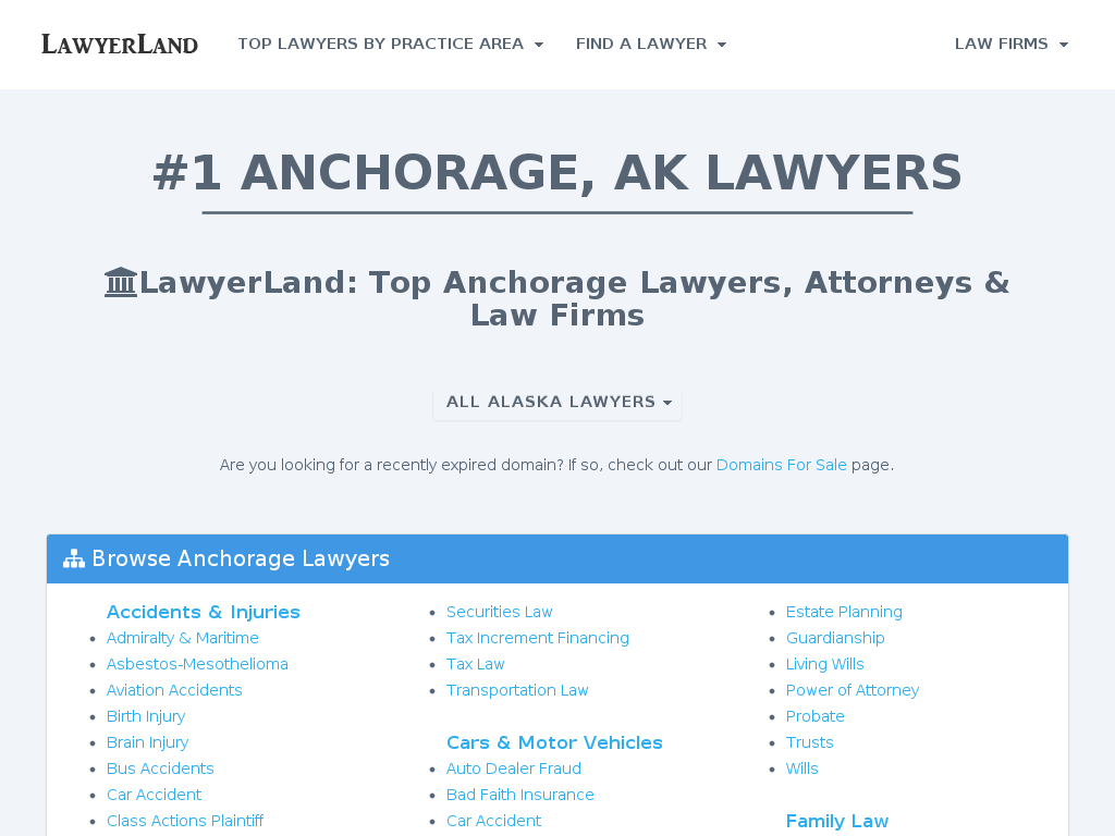 website screenshot