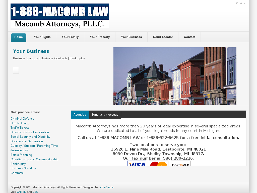 website screenshot