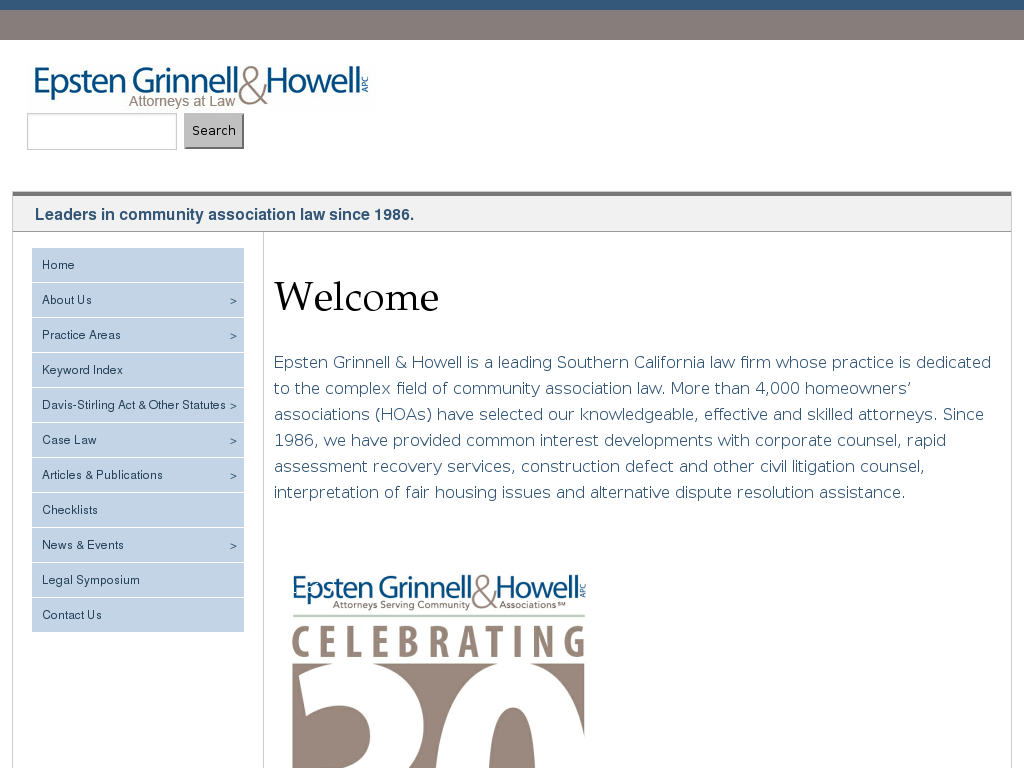 website screenshot