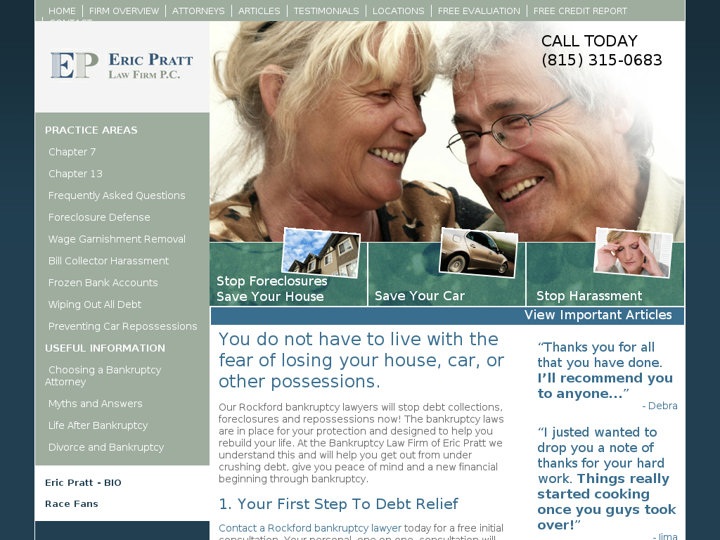 website screenshot