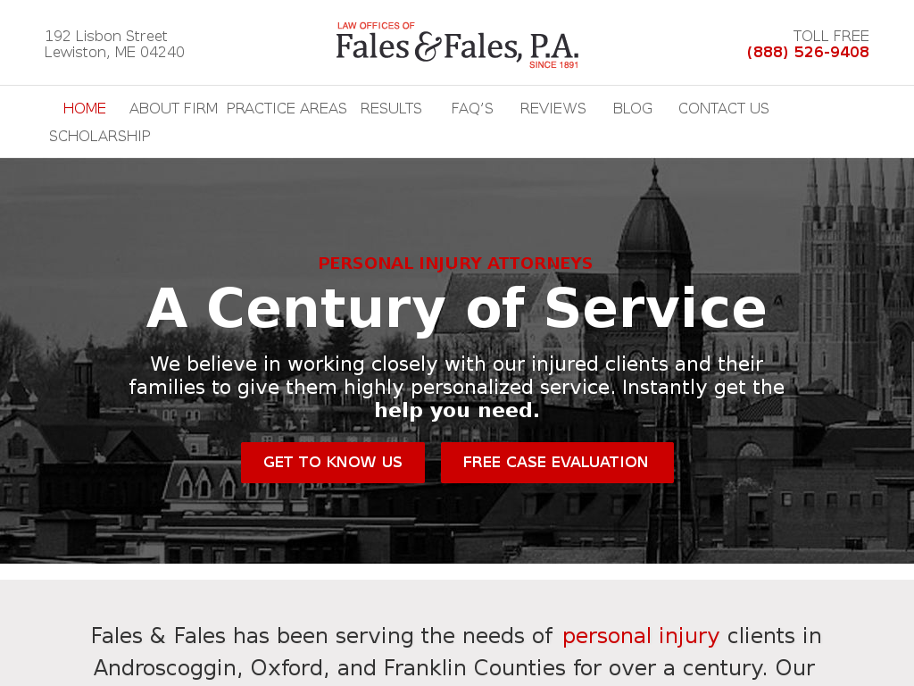 website screenshot