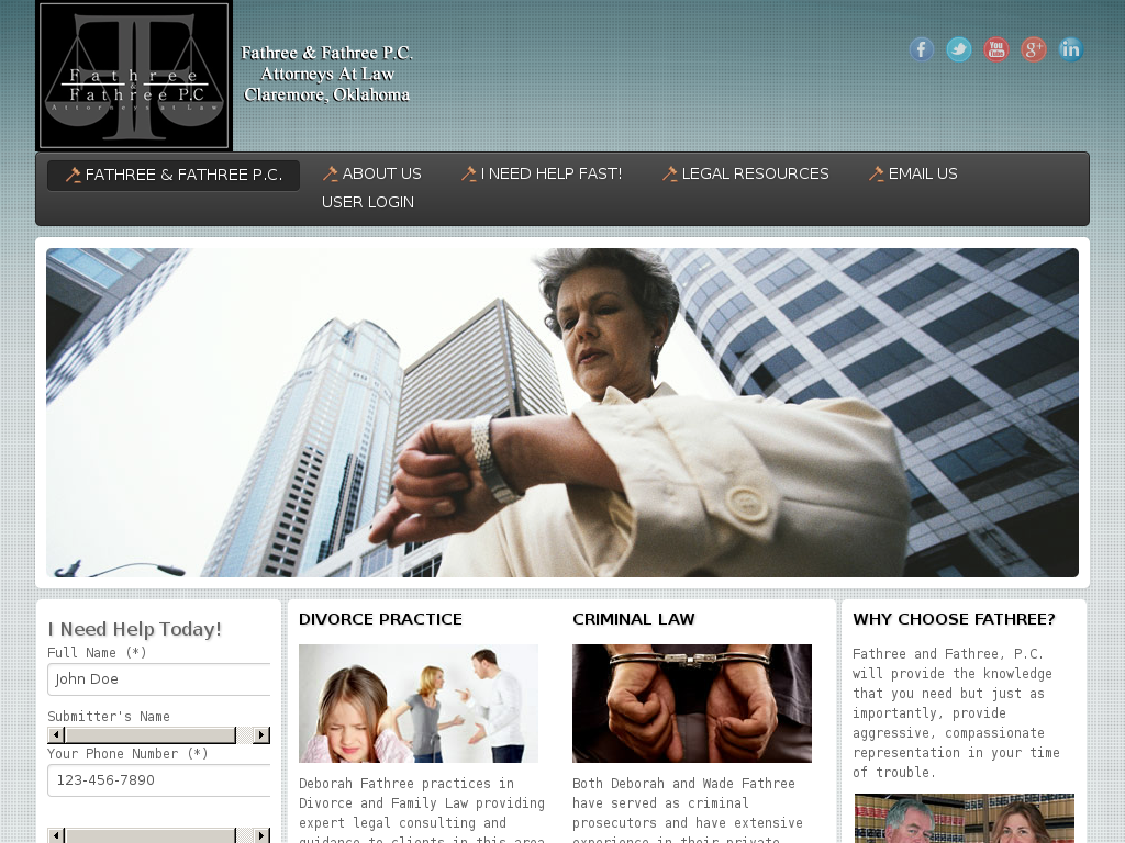 website screenshot